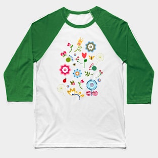 Flowers Baseball T-Shirt